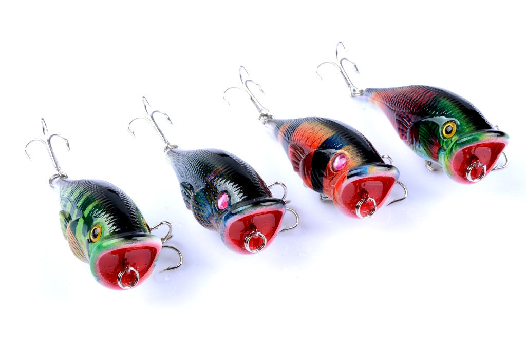 4X 6.5cm Durable ABS Hard Plastic Fishing Lure Set for Fresh & Saltwater - SuperSaverAU - view 2