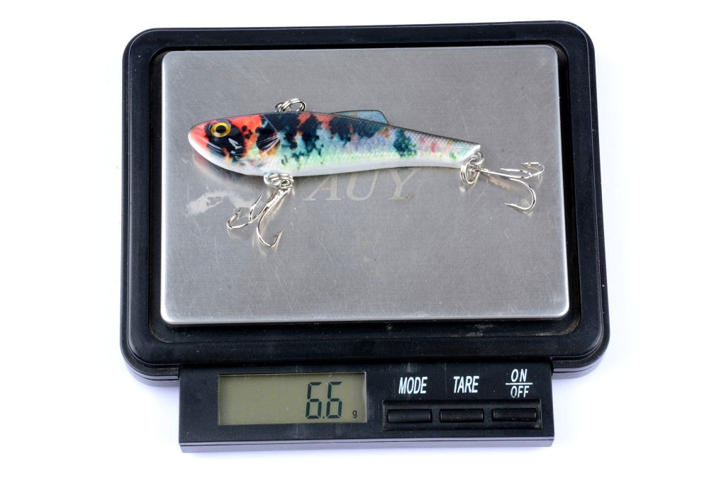 Vib Bait Fishing Lure 7cm 6x Pack, Sharp Hooks, Saltwater/Freshwater, 3D Eyes - SuperSaverAU - view 9