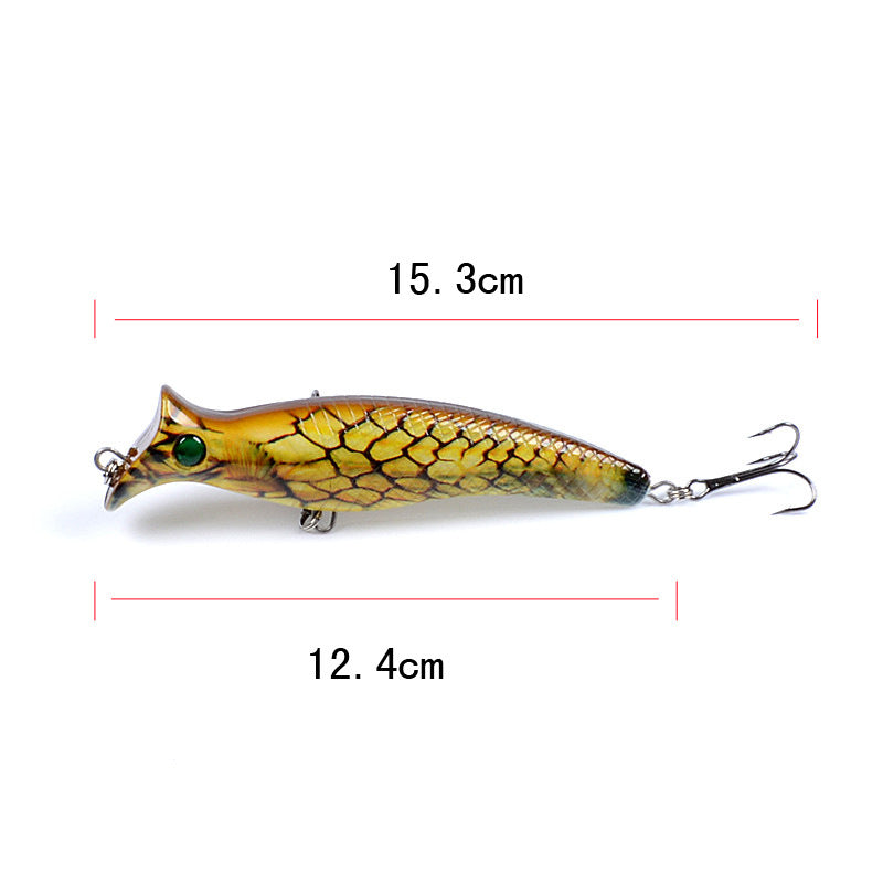 6x 12.4cm Durable ABS Fishing Lures with Sharp Hooks for Fresh/Saltwater - SuperSaverAU - view 7