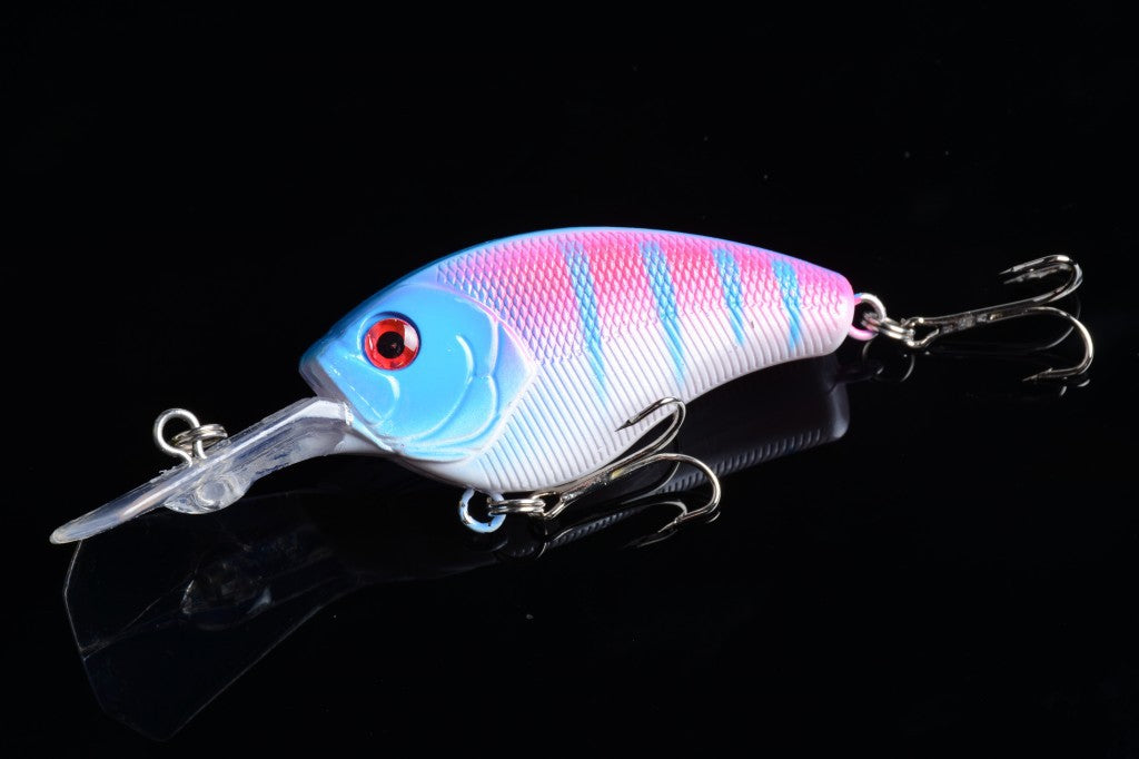7x 9cm Durable ABS Popper Crank Bait Fishing Lure Set - Saltwater/Freshwater - SuperSaverAU - view 5