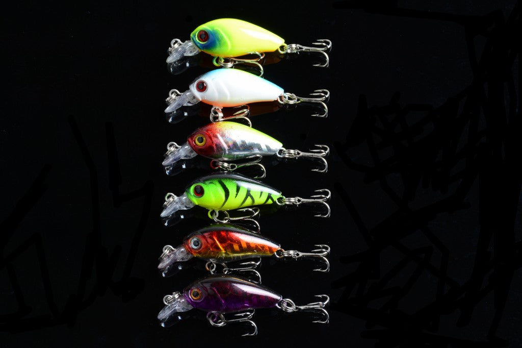 Durable ABS 4.5cm Popper Crank Bait Fishing Lure 6 Colors for Saltwater/Freshwater - SuperSaverAU - view 2