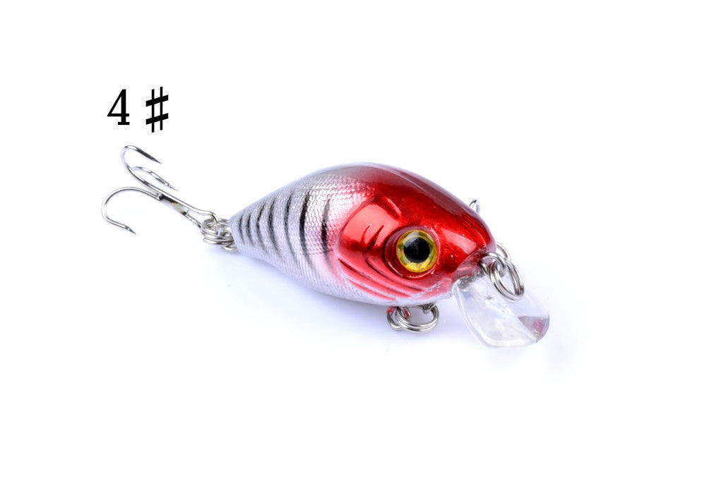 Durable ABS 5.5cm Popper Crank Bait Fishing Lure - 4 Colors, Sharp Hooks - SuperSaverAU - view 6
