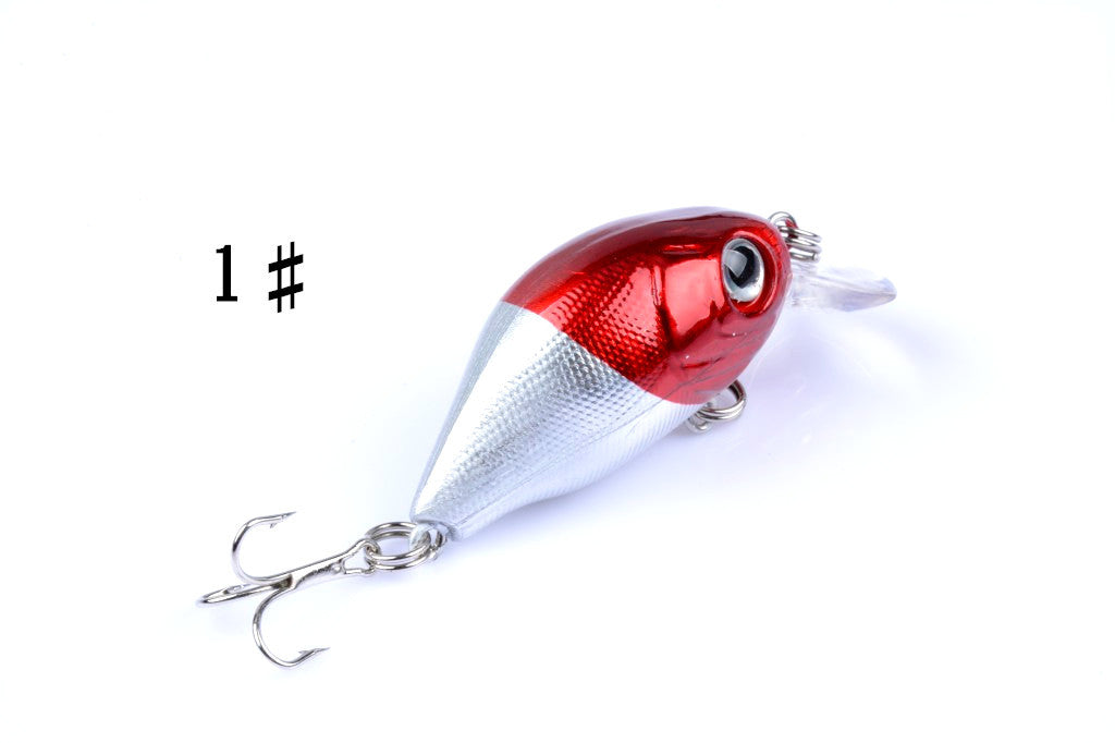 Durable ABS 5.5cm Popper Crank Bait Fishing Lure Set - 5 Colors, Sharp Hooks - SuperSaverAU - view 4