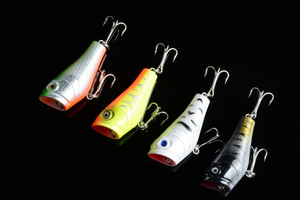 4X 5cm Durable ABS Hard Plastic Fishing Lure with Sharp Hooks for Fresh/Saltwater - SuperSaverAU - view 2