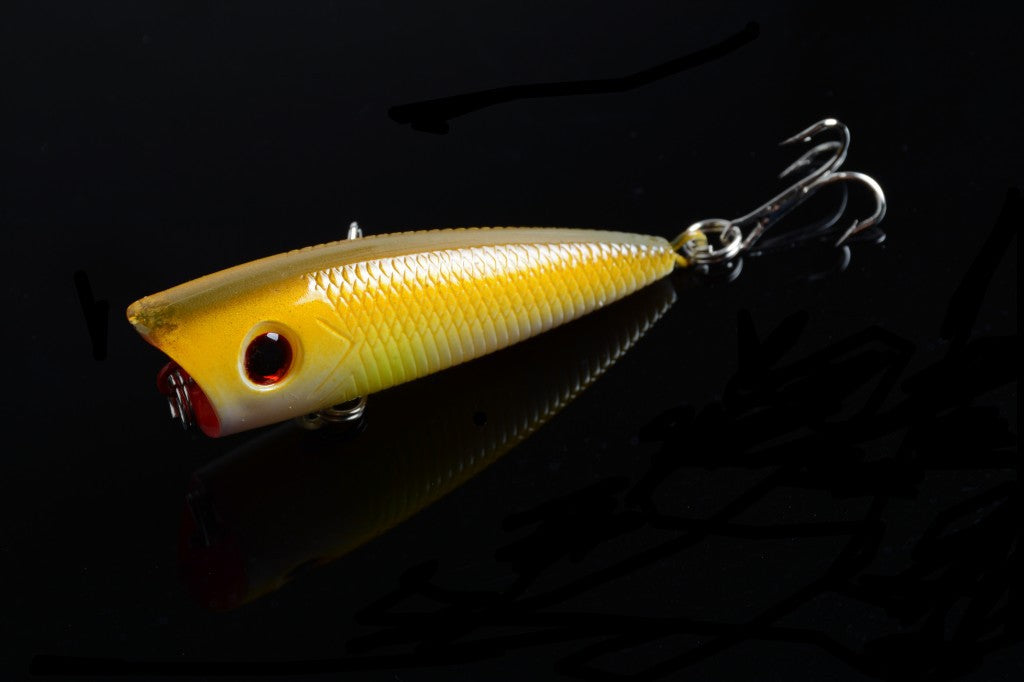 6cm 5x Popper Fishing Lures, Durable ABS, Sharp Hooks, Fresh/Saltwater - SuperSaverAU - view 3