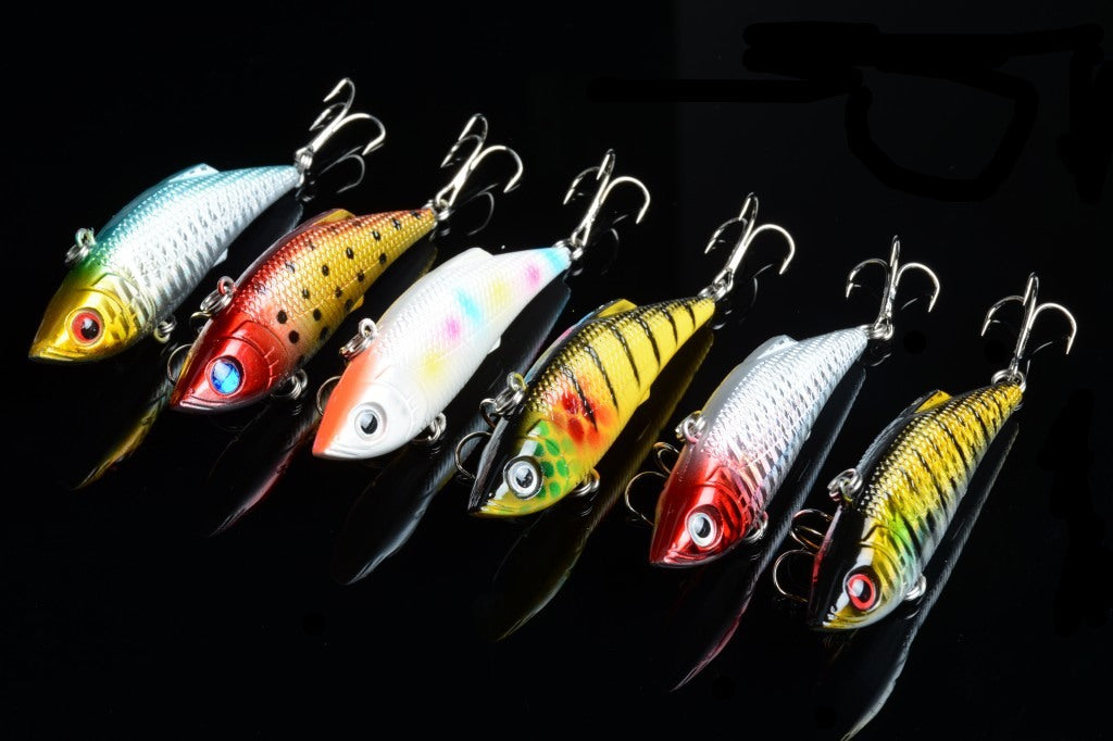 Vib Bait Fishing Lure 8cm 6x Pack, Durable ABS, Sharp Hooks, Saltwater/Freshwater - SuperSaverAU - view 3