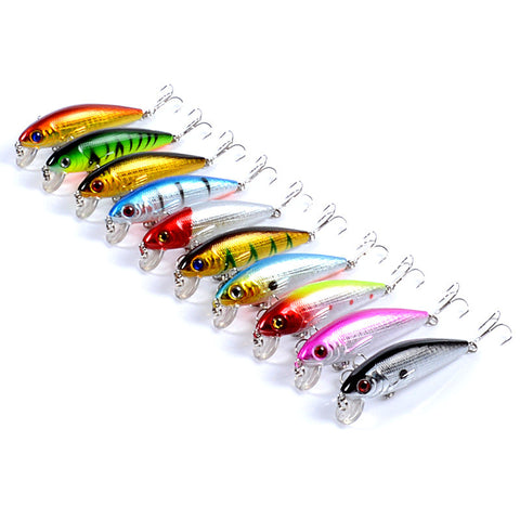 Durable ABS Hard Bait Fishing Lures 7.2cm 10x Poppers for Fresh & Saltwater - SuperSaverAU - view 1