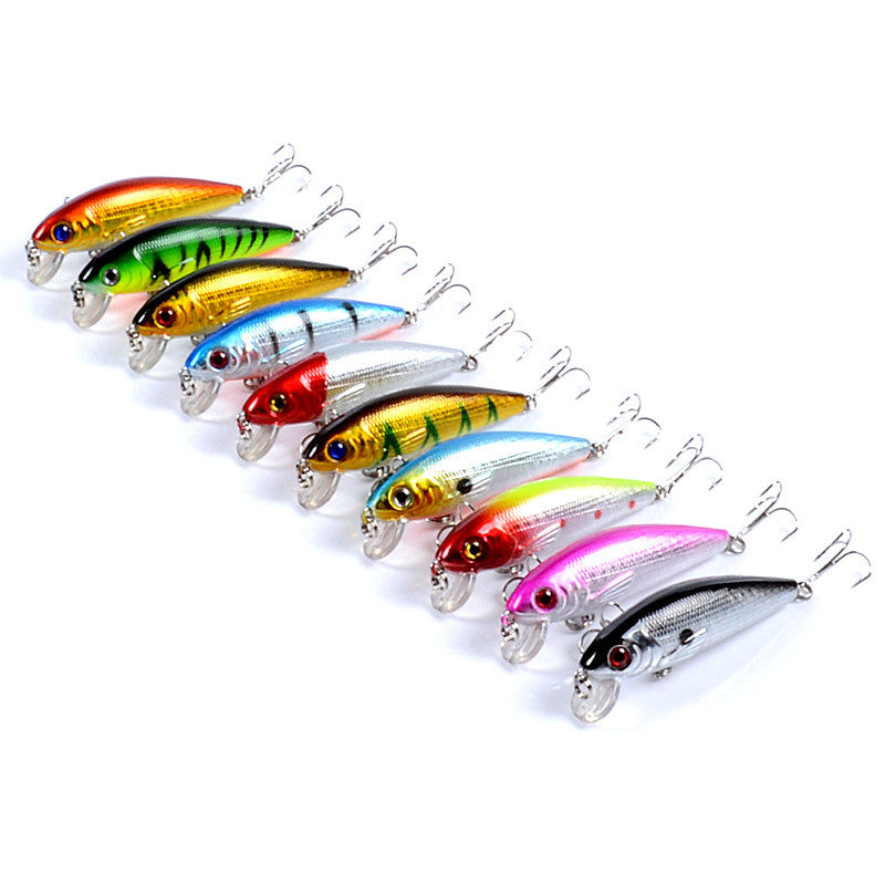 Durable ABS Hard Bait Fishing Lures 7.2cm 10x Poppers for Fresh & Saltwater - SuperSaverAU - view 1