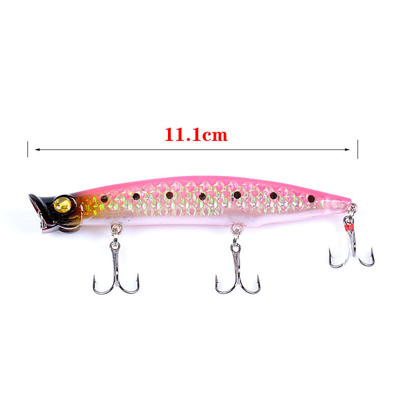 Durable ABS 7cm Fishing Lure 6x Popper Poppers for Fresh & Saltwater - SuperSaverAU - view 3