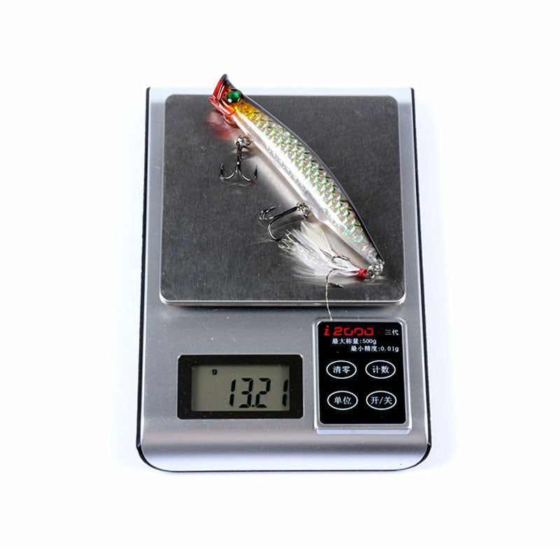 Durable ABS 7cm Fishing Lure 6x Popper Poppers for Fresh & Saltwater - SuperSaverAU - view 7