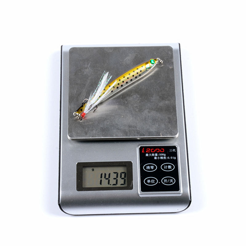 6x 10cm Popper Minnow Fishing Lures, Sharp Hooks, Fresh/Saltwater, 6 Colors - SuperSaverAU - view 2