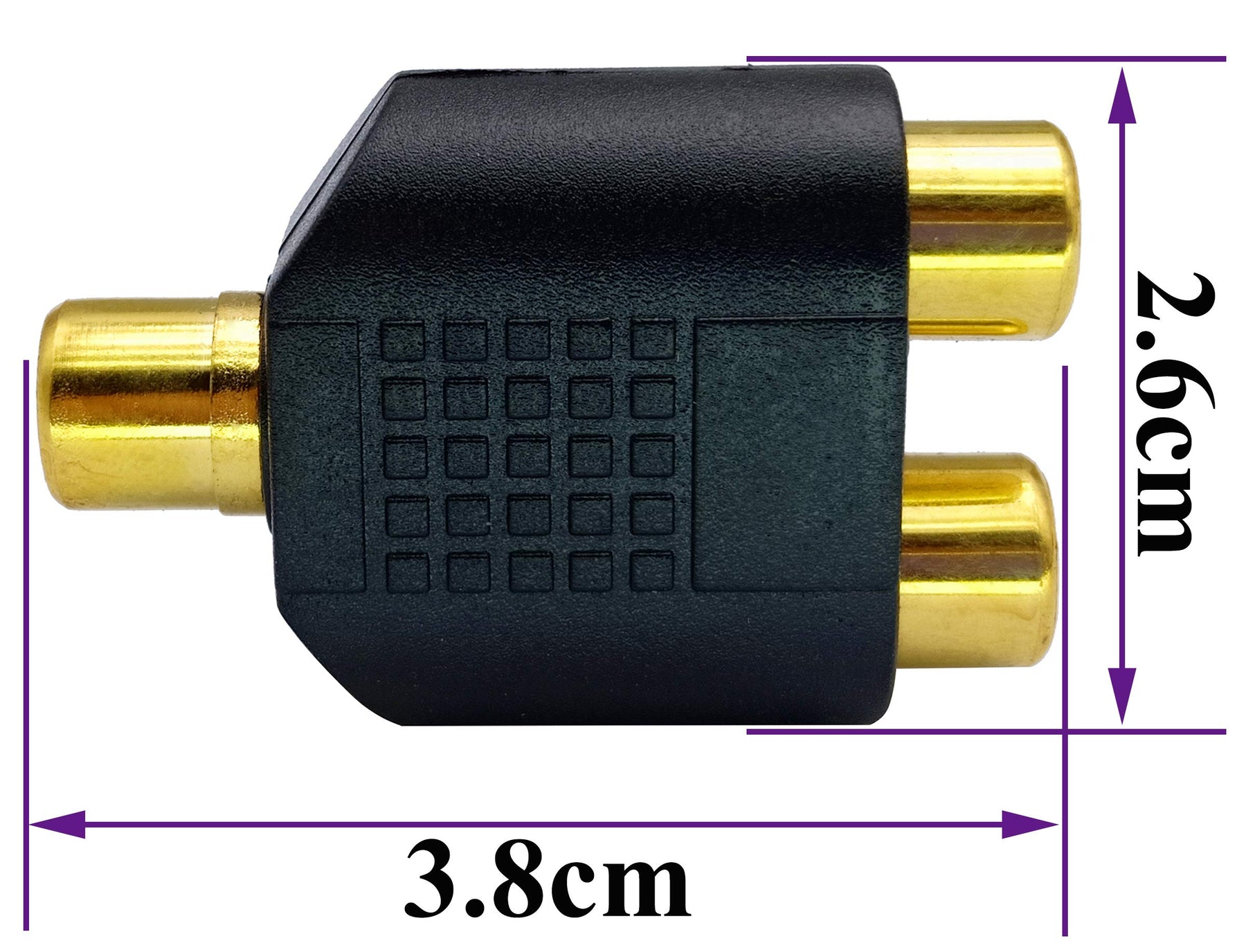 RCA Female to RCA Female Audio Splitter Adapter Connector Coupler - SuperSaverAU - view 4