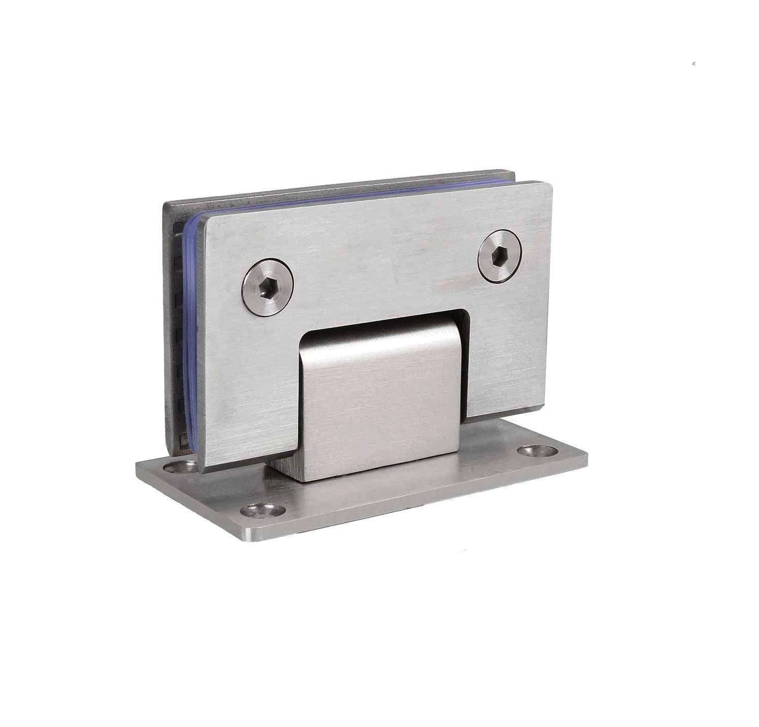 304 Stainless Steel 90 Degree Glass Door Hinge, 4mm Thick, Self Closing - SuperSaverAU - view 1