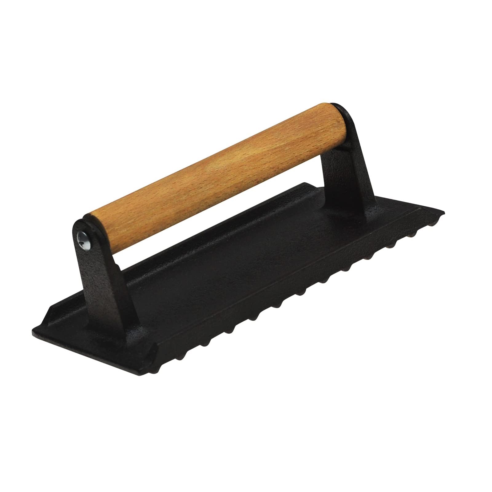 Heavy Duty Cast Iron Grill Press with Wooden Handle, Pre-Seasoned, 1x - SuperSaverAU - view 1