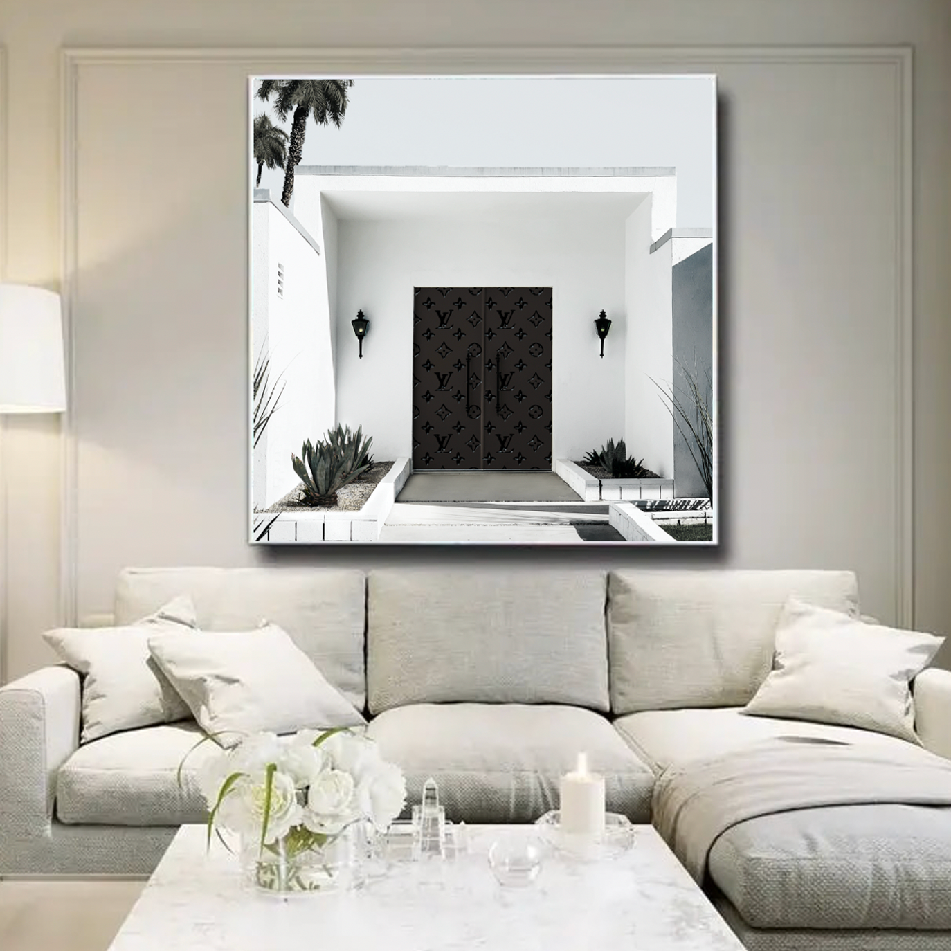 Interior Ave Casa Amor Canvas Artwork - 75cm x 75cm, Gallery Quality, Ready to Hang - SuperSaverAU - view 2