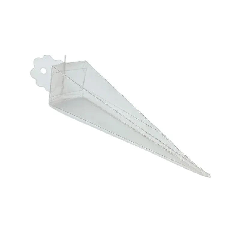 100 Pack of Clear Pyramid Triangle Shaped Small Clear Gift Box - Bomboniere Jewelry Gift Party Favor Model Candy Chocolate Soap Box - SuperSaverAU - view 3