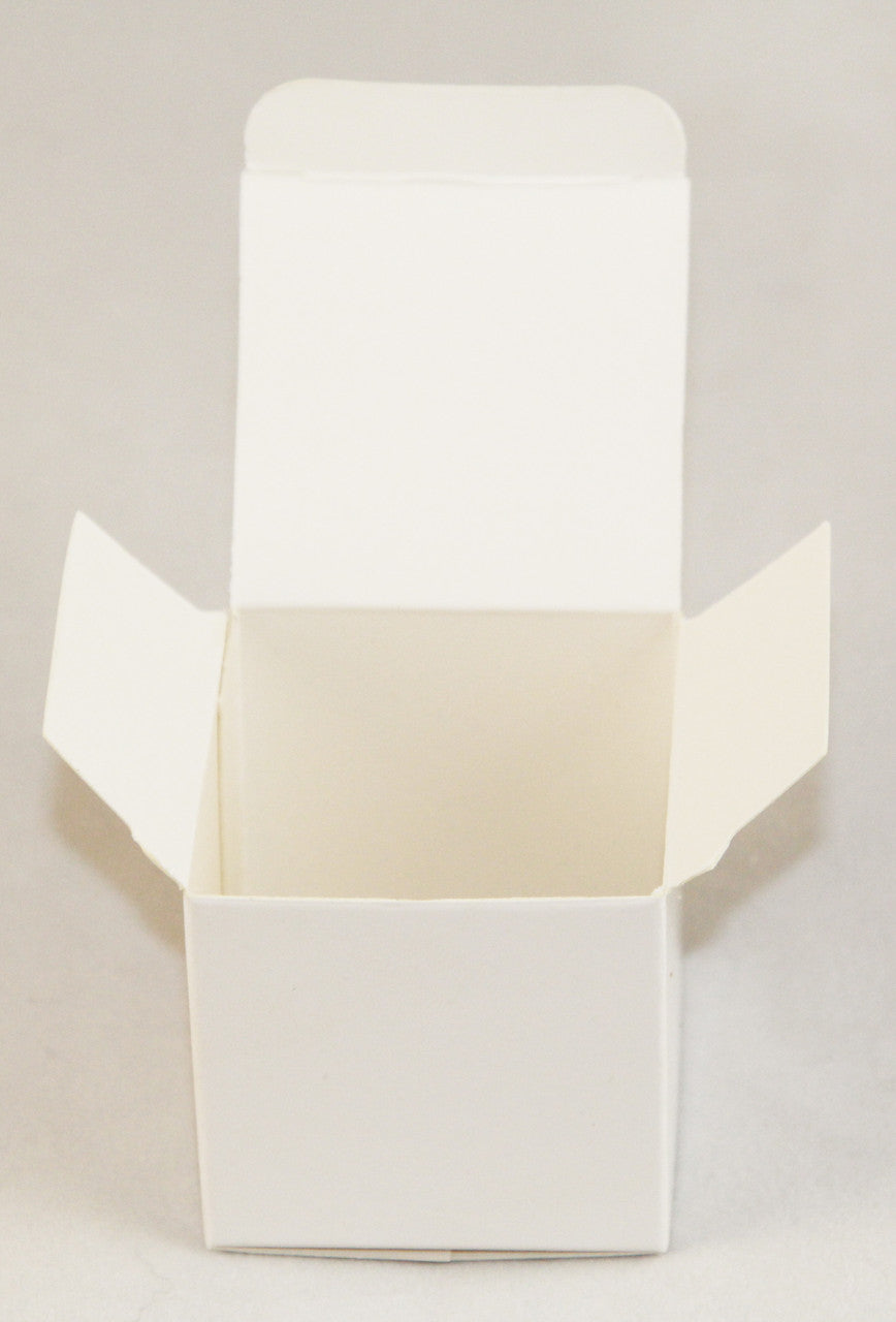 50 Pack of White 5cm Square Cube Card Gift Box - Folding Packaging Small rectangle/square Boxes for Wedding Jewelry Gift Party Favor Model Candy Chocolate Soap Box - SuperSaverAU - view 1