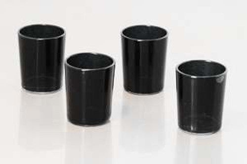 Premium Matte Black Tealight Candle Holders - 10 Pack