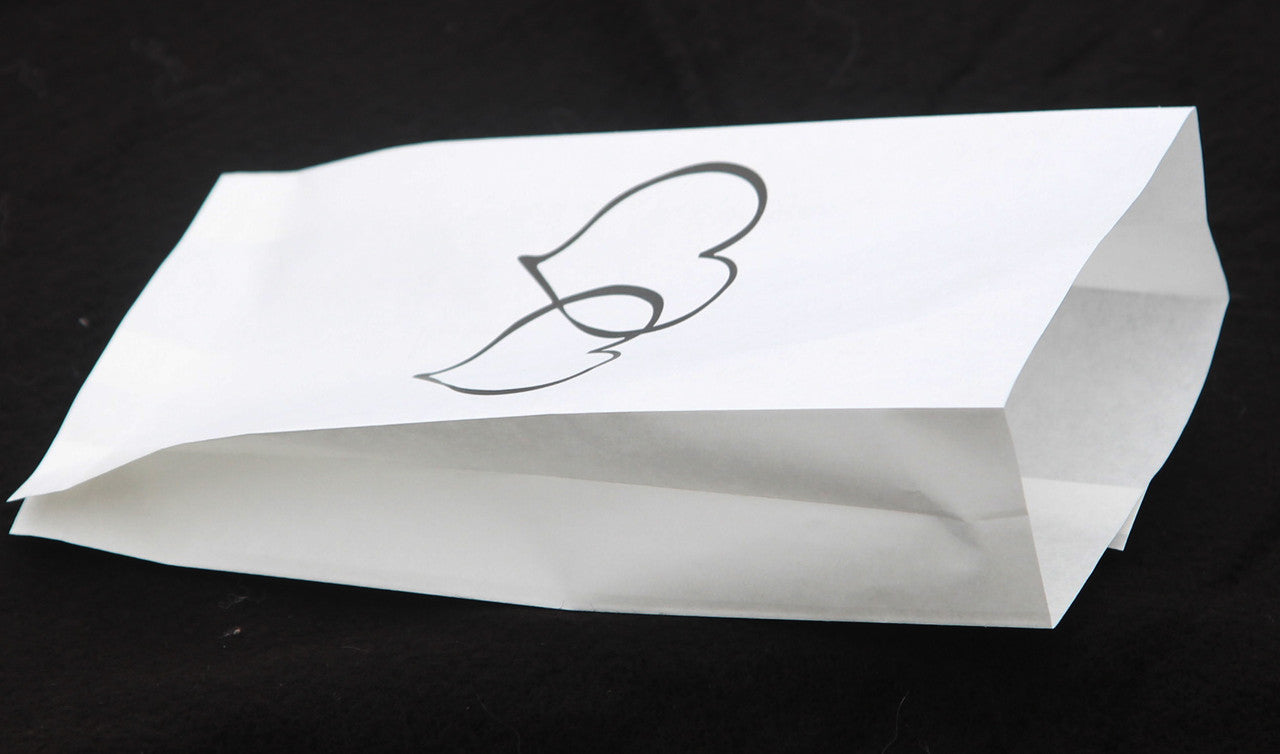 100 Pack Wedding Cake Bags Greaseproof Wax Paper Slice Take Home Favour Large Heart - SuperSaverAU - view 2