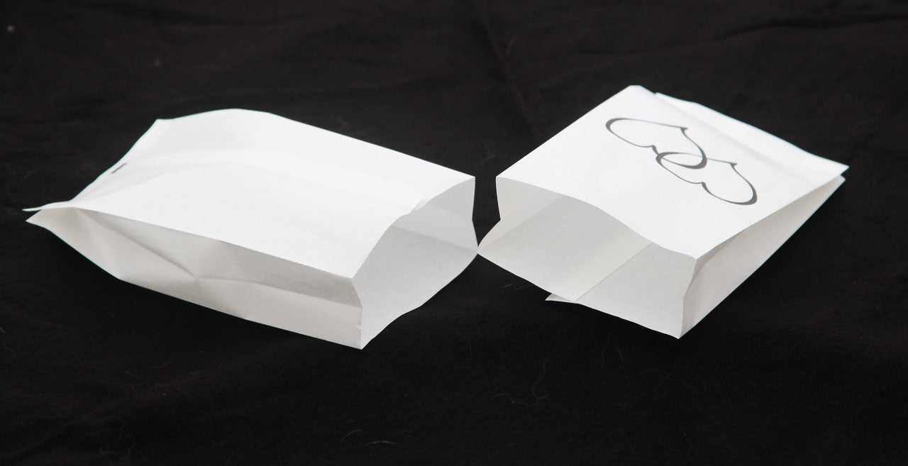 100 Pack Wedding Cake Bags Greaseproof Wax Paper Slice Take Home Favour Large Heart - SuperSaverAU - view 3