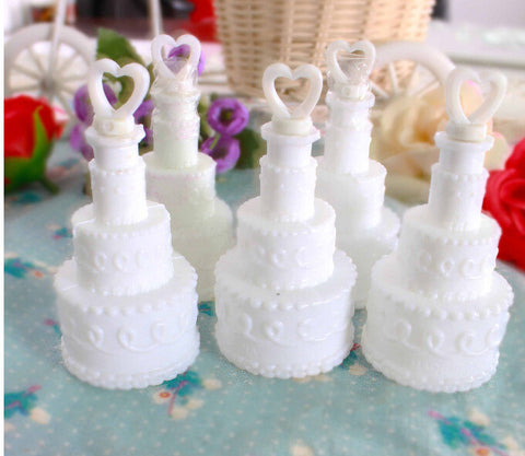 100 Pack Mini Wedding Cake Bubble Bottles send off wedding favors custom party favors - SuperSaverAU - view 1