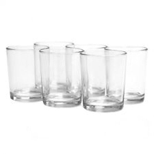 Premium Clear Glass Tealight Candle Holders - 10 Pack