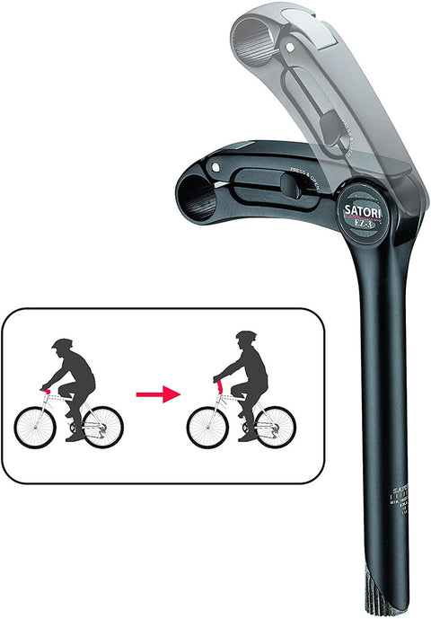 Satori EZ3 Quill Height Adjustable Stem 110mm - Quick Release, 31.8mm Bore - SuperSaverAU - view 1