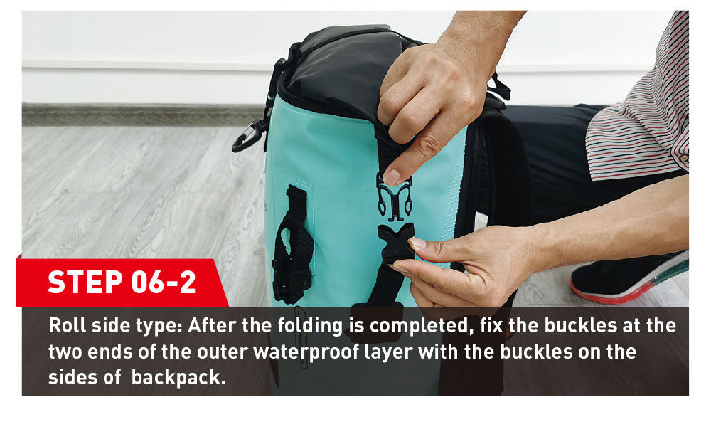 NOOYAH IPX8 Waterproof Bike Cycle Outdoor Sports Backpack Double-Layer Waterproof Bag MINT GREEN - SuperSaverAU - view 7