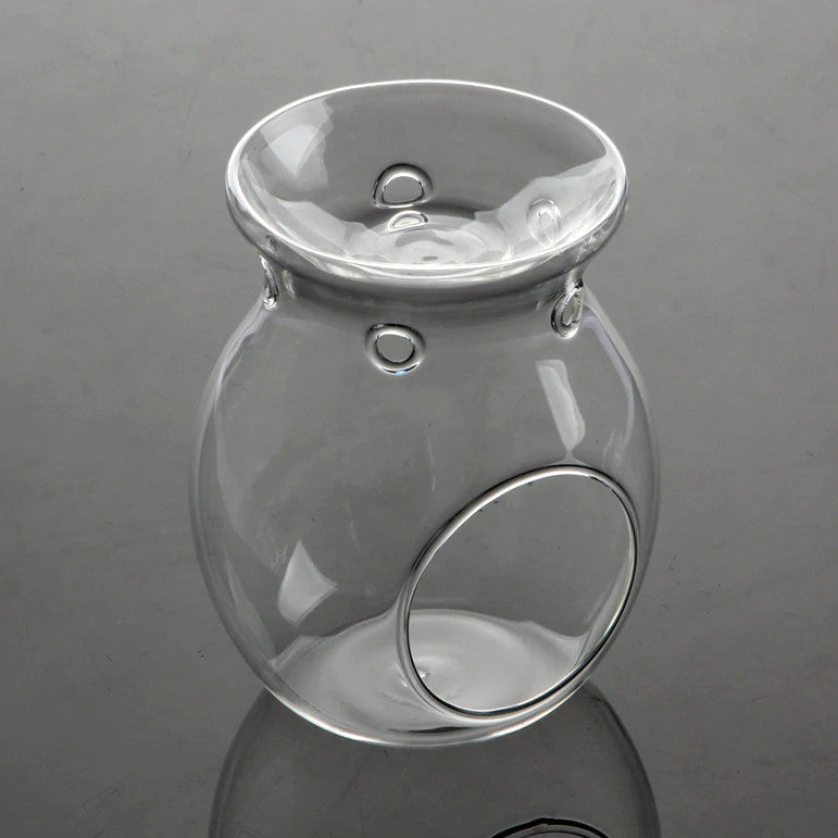 10 Pack Clear Glass Oil Lamp Burner 14cm High for Aromatherapy Spa Room - SuperSaverAU - view 1