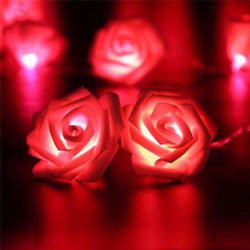 Red Rose Battery String Fairy Lights - Romantic Decor for Weddings & Parties - SuperSaverAU - view 2
