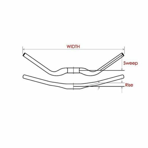 Satori MTB Handlebar 35mm Rise 780mm Width AL7050 Black 320g - SuperSaverAU - view 3