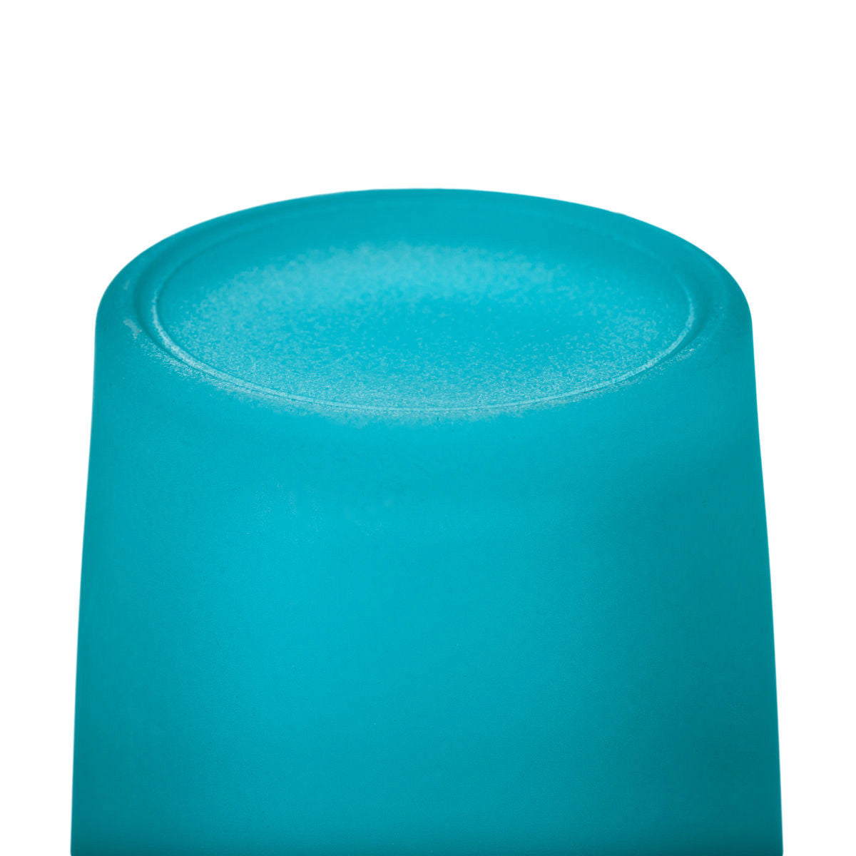 Premium Votive Tealight Candle Holders - Turquoise Frosted Glass, 40 Pack