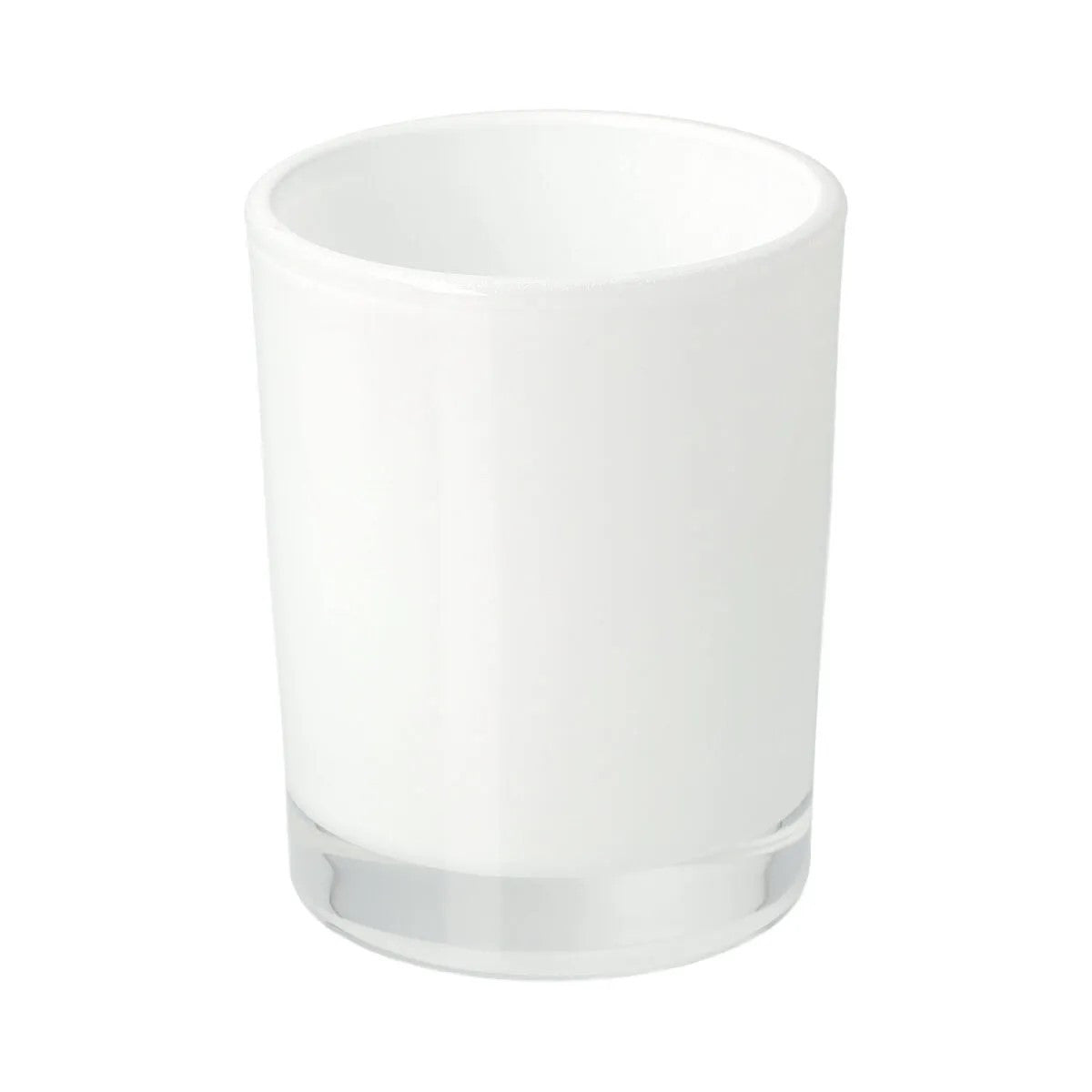 Premium Pure White Glass Tealight Candle Holders 6.5cm - 40 Pack
