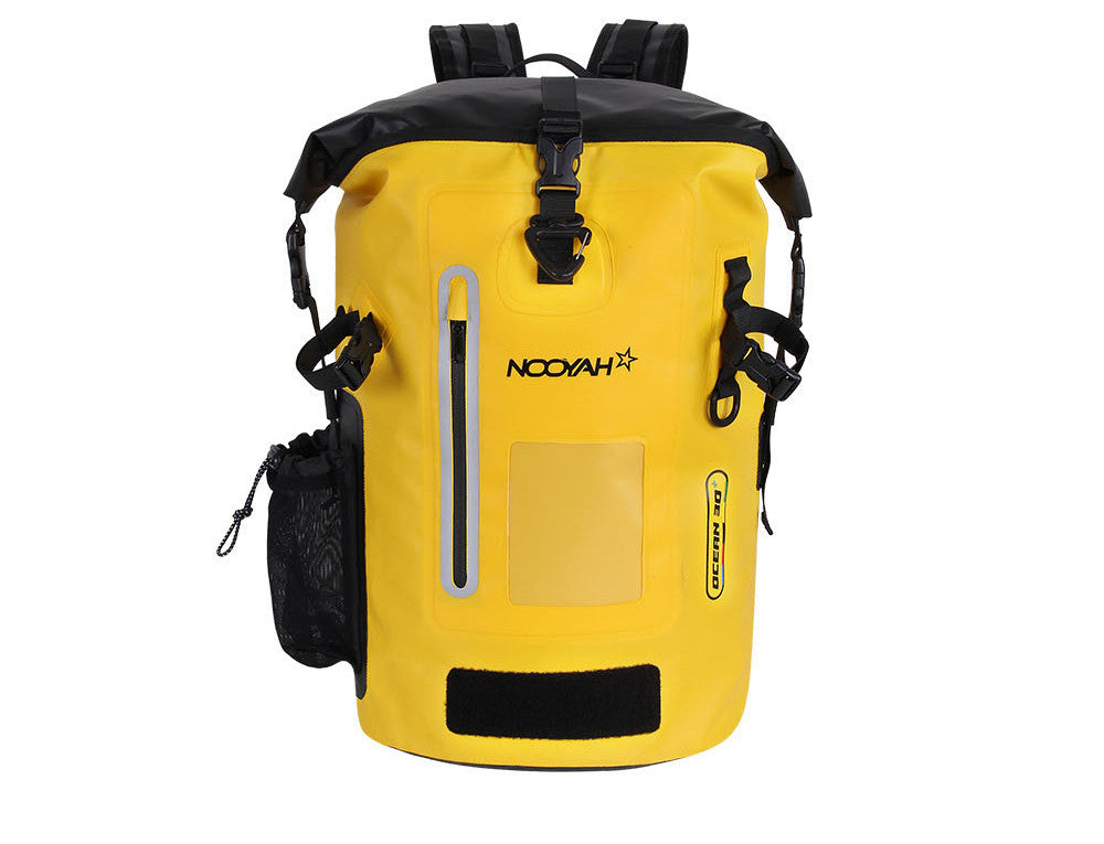 NOOYAH YELLOW 30L Waterproof Outdoor Sports Backpack - Reflective, Durable, Easy Clean - SuperSaverAU - view 1