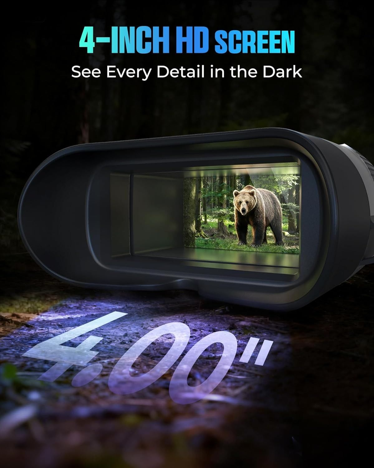 CIGMAN CNVPRO True 4K Night Vision Binoculars with 18H Battery