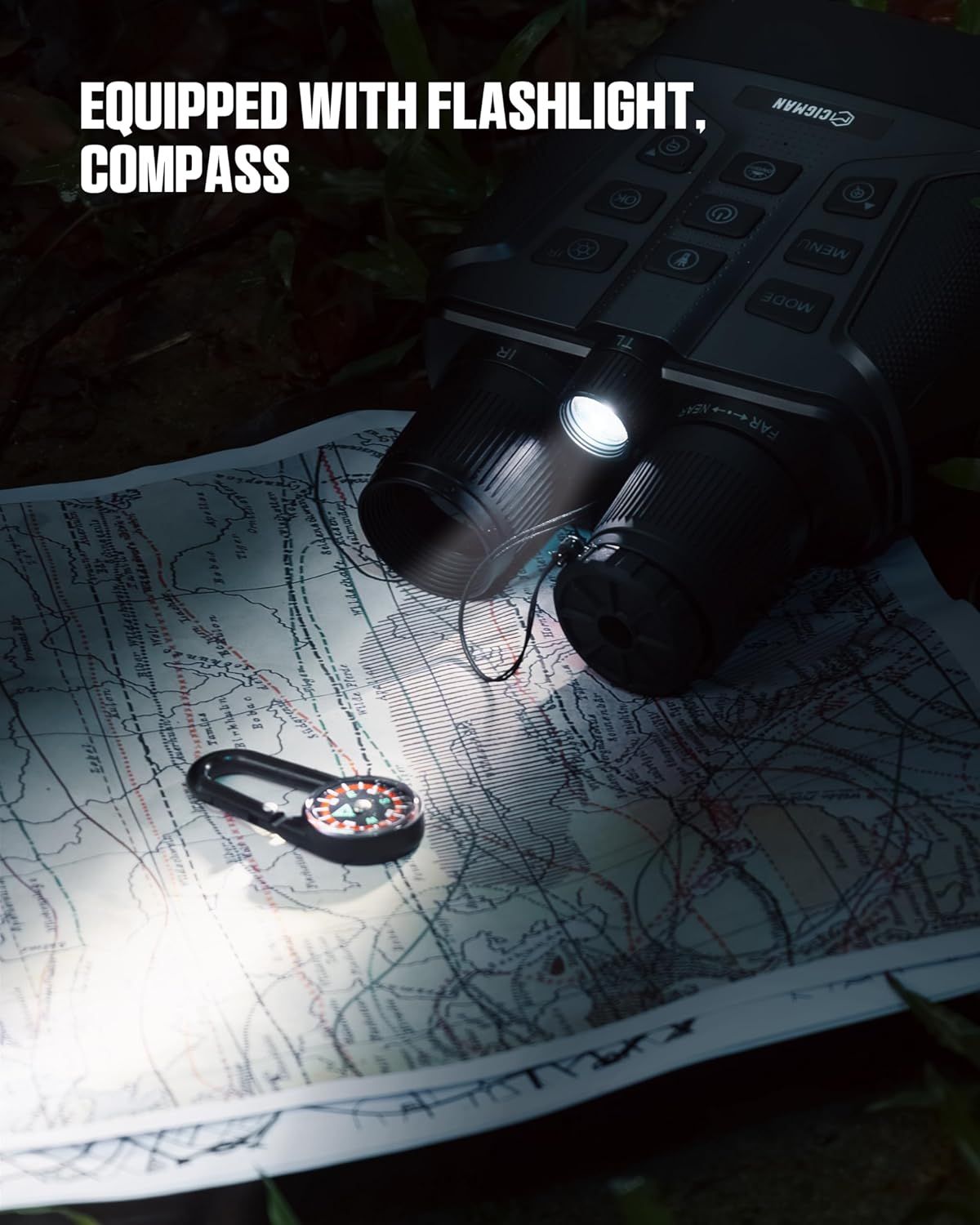 CIGMAN 4K Night Vision Binoculars with 3.99-Inch Display & 58MP Photos