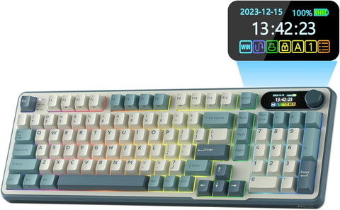 RK ROYAL KLUDGE S98 Wireless Mechanical Keyboard with Smart Display