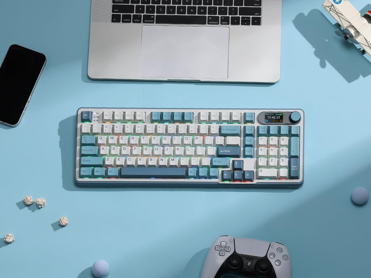 RK ROYAL KLUDGE S98 Wireless Mechanical Keyboard with Smart Display