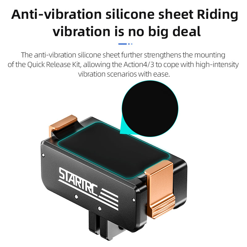 STARTRC Action 5 Pro Magnetic Adapter Mount for DJI Osmo Action 5 Pro/Action 4/Action 3 Quick Release Adapter with Connection Adapter Extension Base Accessories - SuperSaverAU - view 4