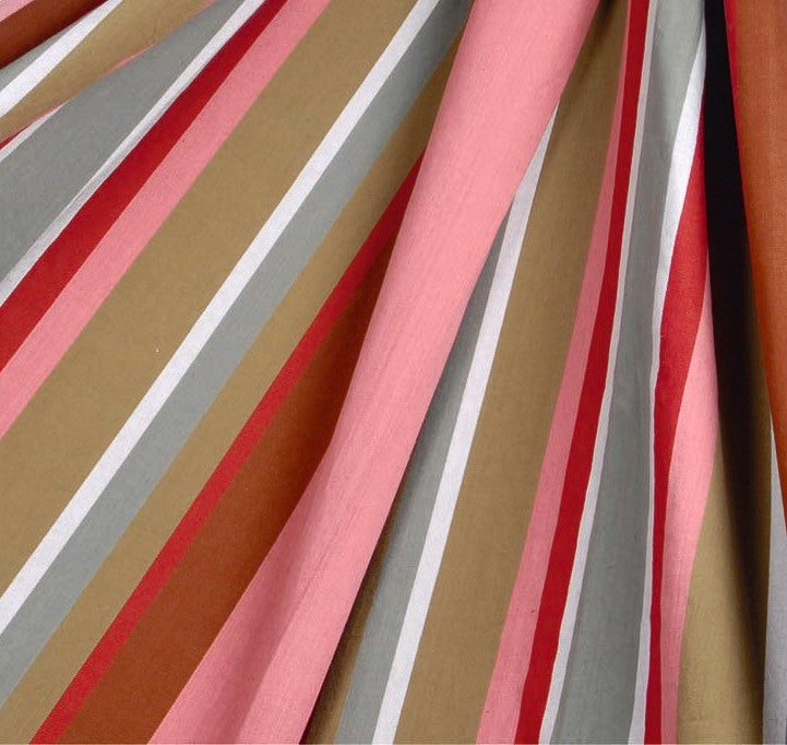 Corban Rose Pink Striped Cushion Cover 35x70cm - Rectangle, Cotton, Nautical Style - SuperSaverAU - view 2