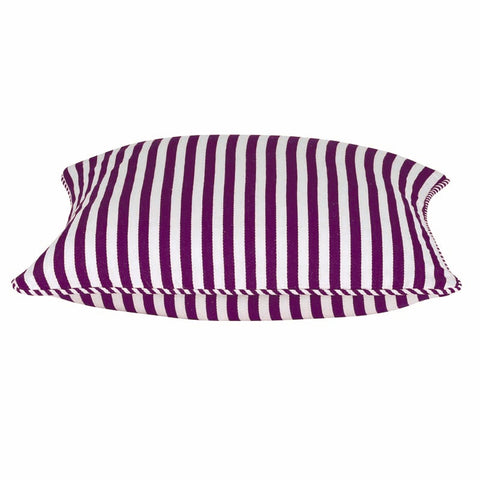 Dandi Fuchsia Striped Cushion Cover 40x40cm - Cotton, Square, Nautical Style - SuperSaverAU - view 1