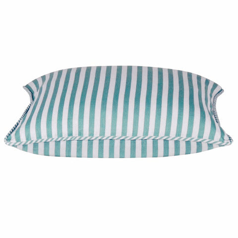 Dandi Aqua Striped Cushion Cover 40x40cm - Beach & Nautical Style - SuperSaverAU - view 1