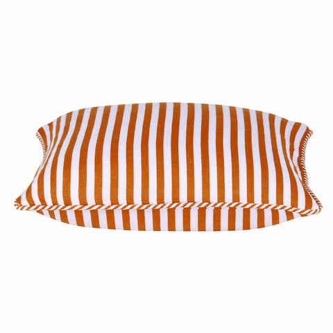 Dandi Orange & White Striped Nautical Cushion Cover 40cm x 40cm - SuperSaverAU - view 1