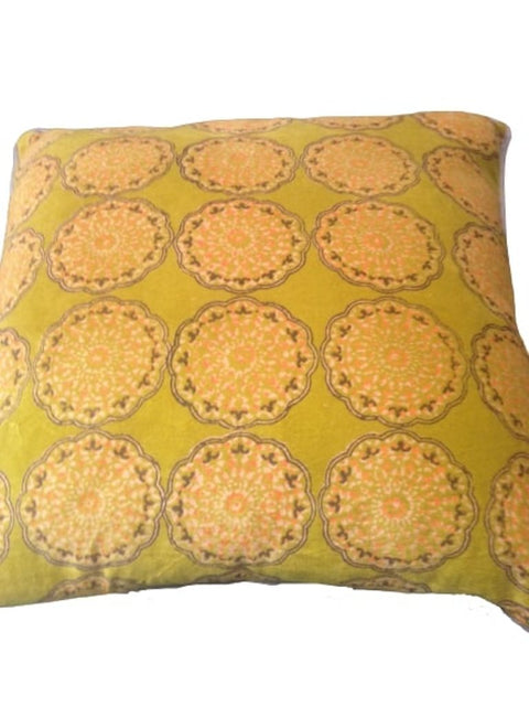 Duffy Mustard Cushion Cover 40cm x 40cm - Modern Geometric Design - SuperSaverAU - view 1