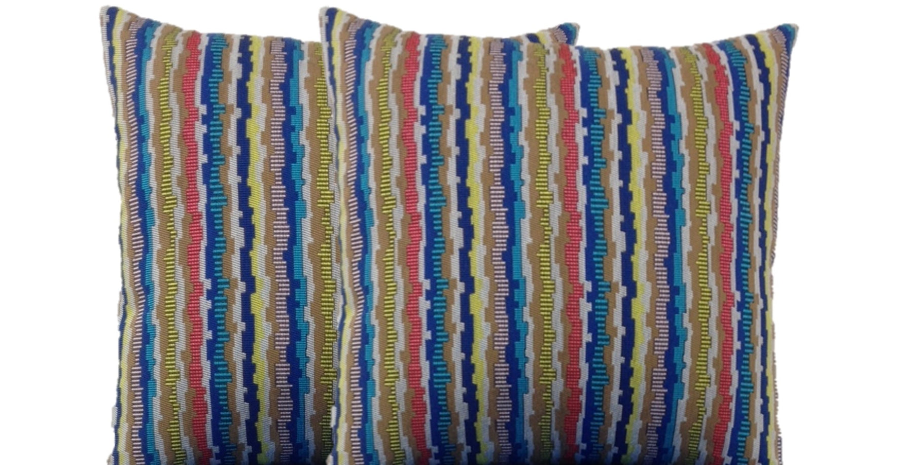 Dries Pack of 2 Multicoloured 40cm x 40cm Retro Funky Cushion Covers Made in Europe - SuperSaverAU - view 1