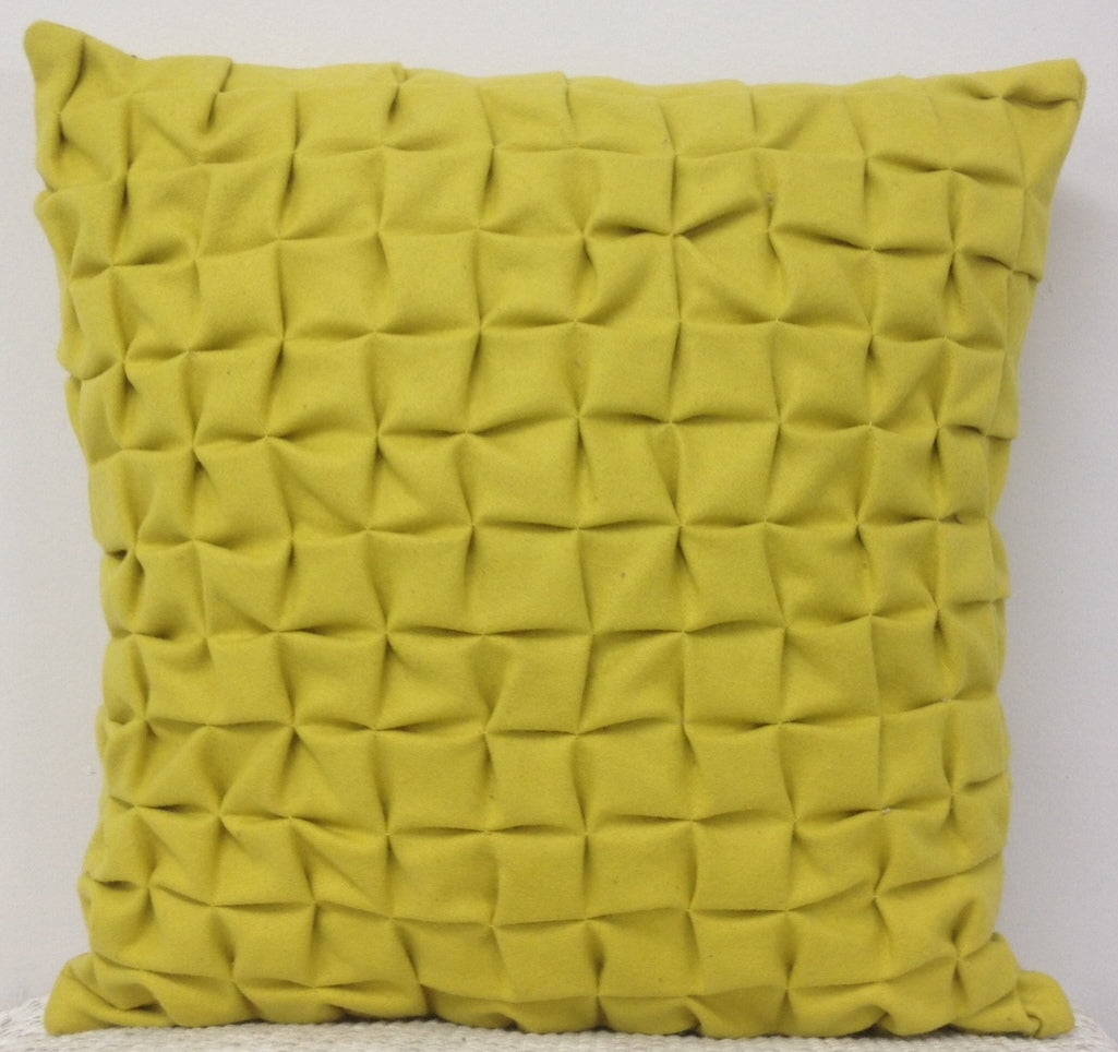 Flux Mustard Yellow 3D Textured Cushion Covers - Pack of 4, 45cm x 45cm - SuperSaverAU - view 1