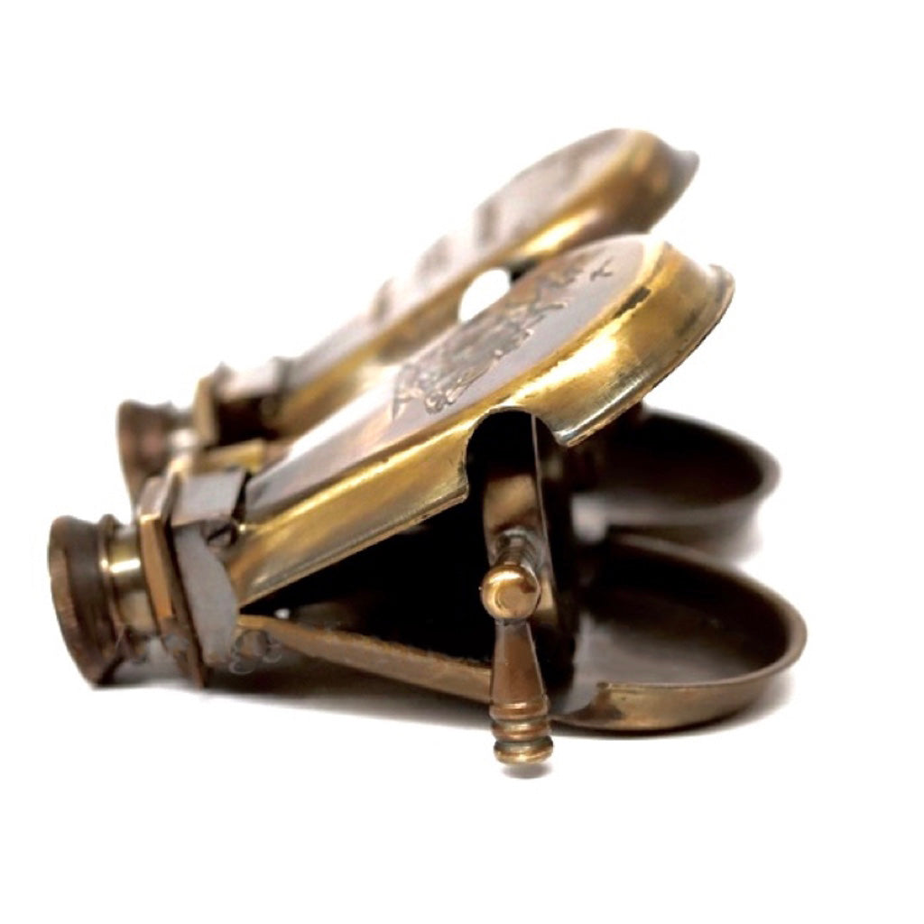 R & J Beck Folding Opera Binoculars with Leather Case