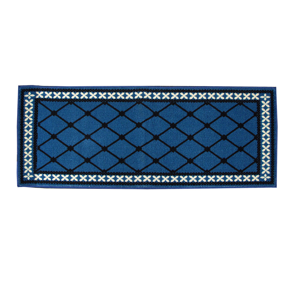 Mason Non Slip Bath Runner 50 x 120cm - Textured Lattice Design, Rubber Backed - SuperSaverAU - view 1