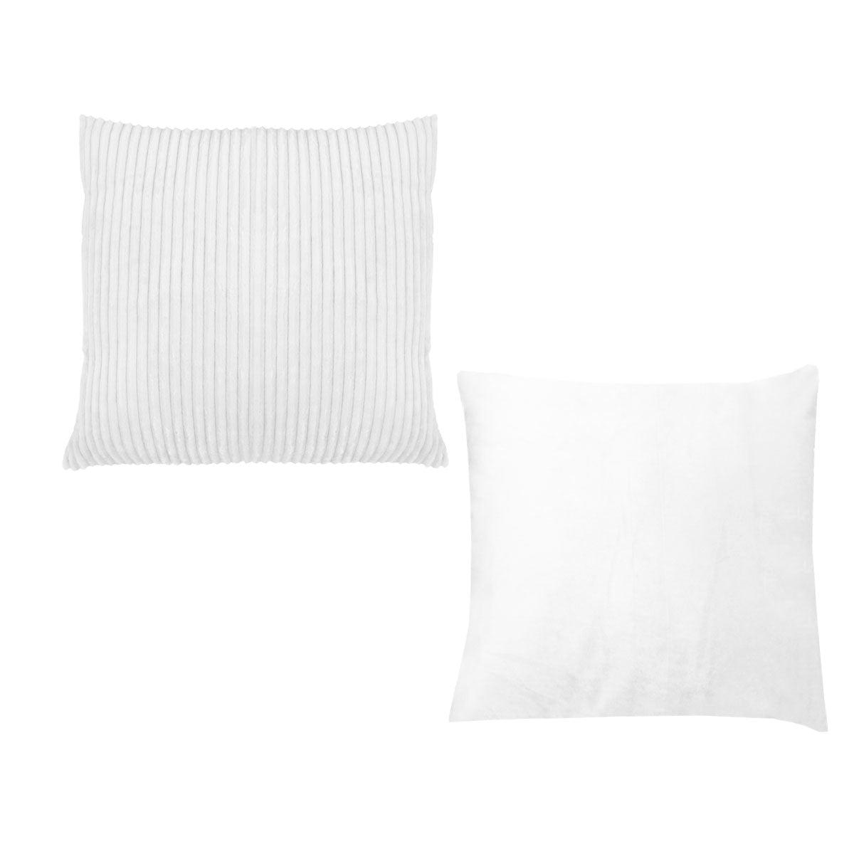 Calico Corduroy Filled Cushions 40 x 40 cm - Soft, Durable, Machine Washable, Set of 2 - SuperSaverAU - view 1