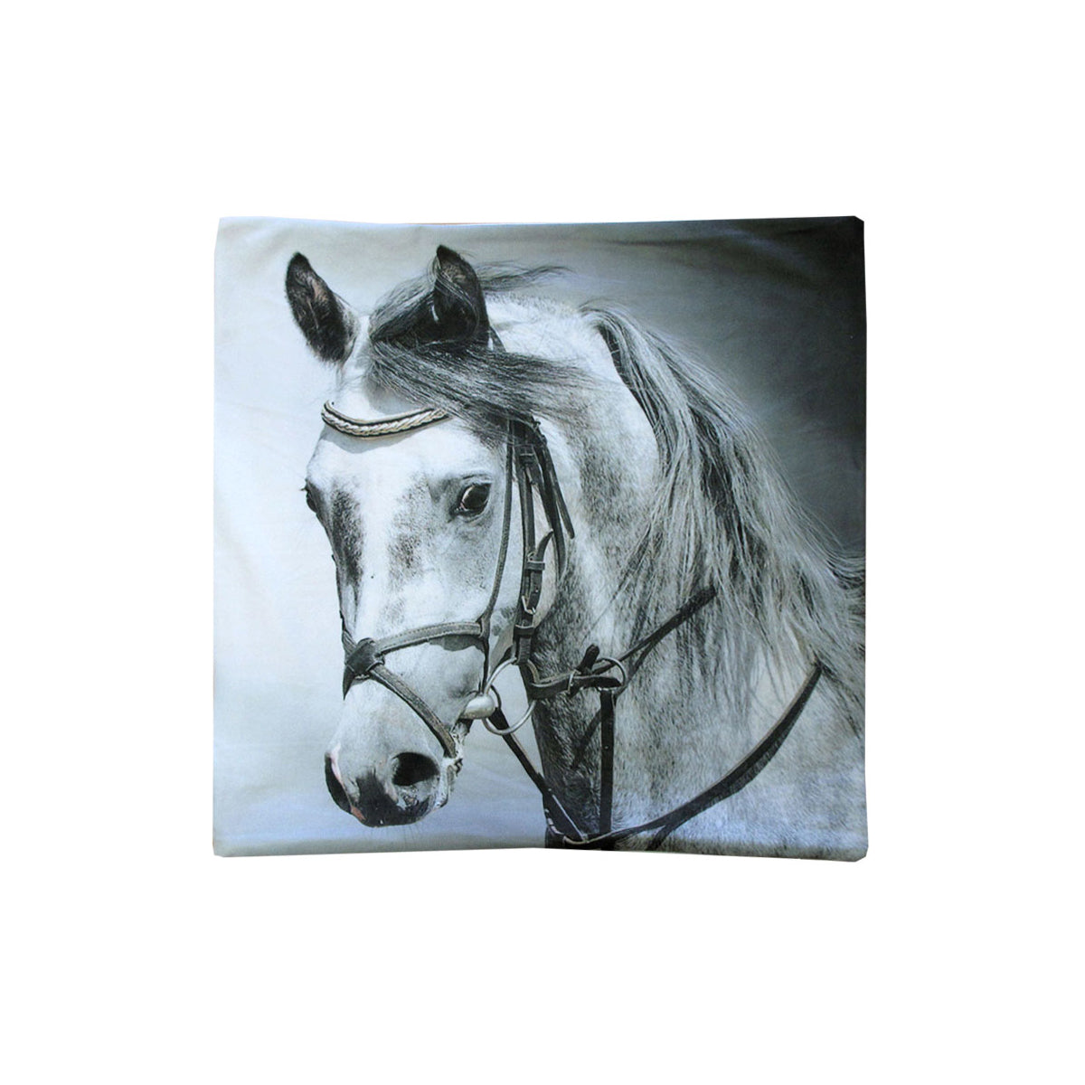 Animal Printed Square Cushion Cover 43 x 43 cm - Horses, Owls, Dogs Design - SuperSaverAU - view 1